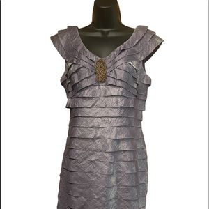 London Time lavender evening dres